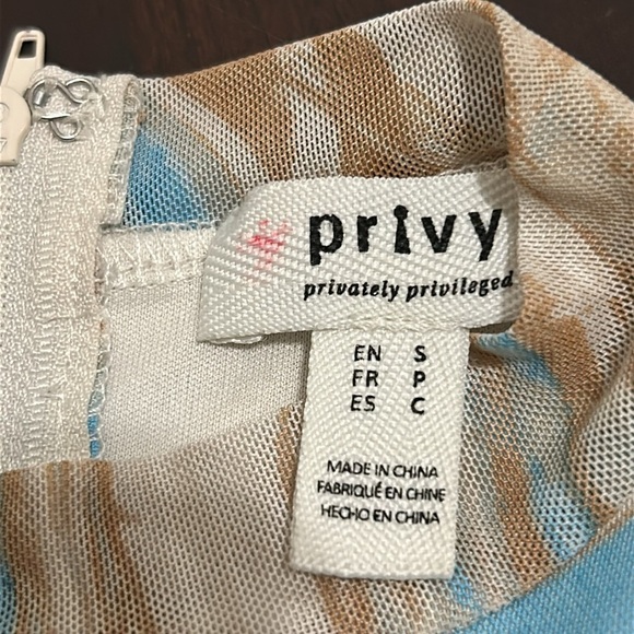 Privy Privately Privileged Ruched Bodycon Multicolour Sleeveless Midi Dress - Picture 5 of 15